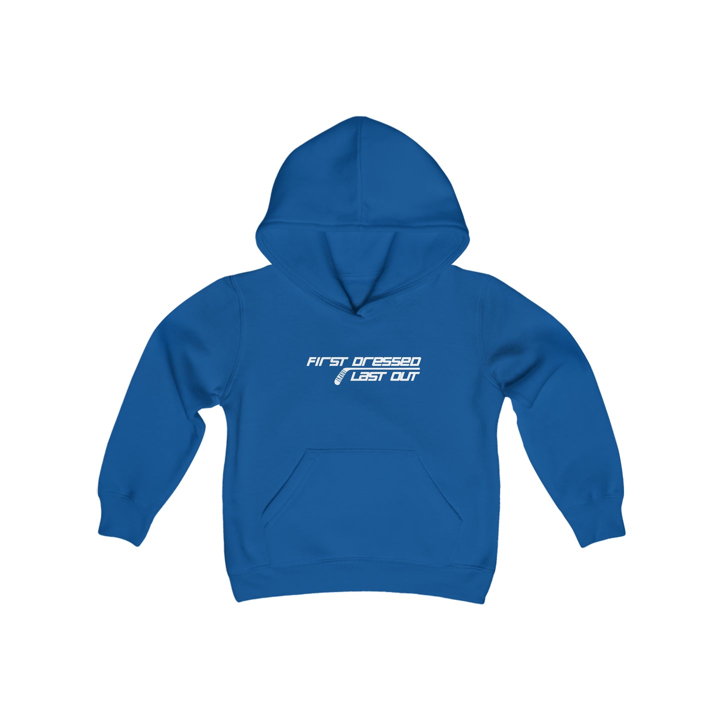 First Dressed. Last Out. Kids' Hoodie