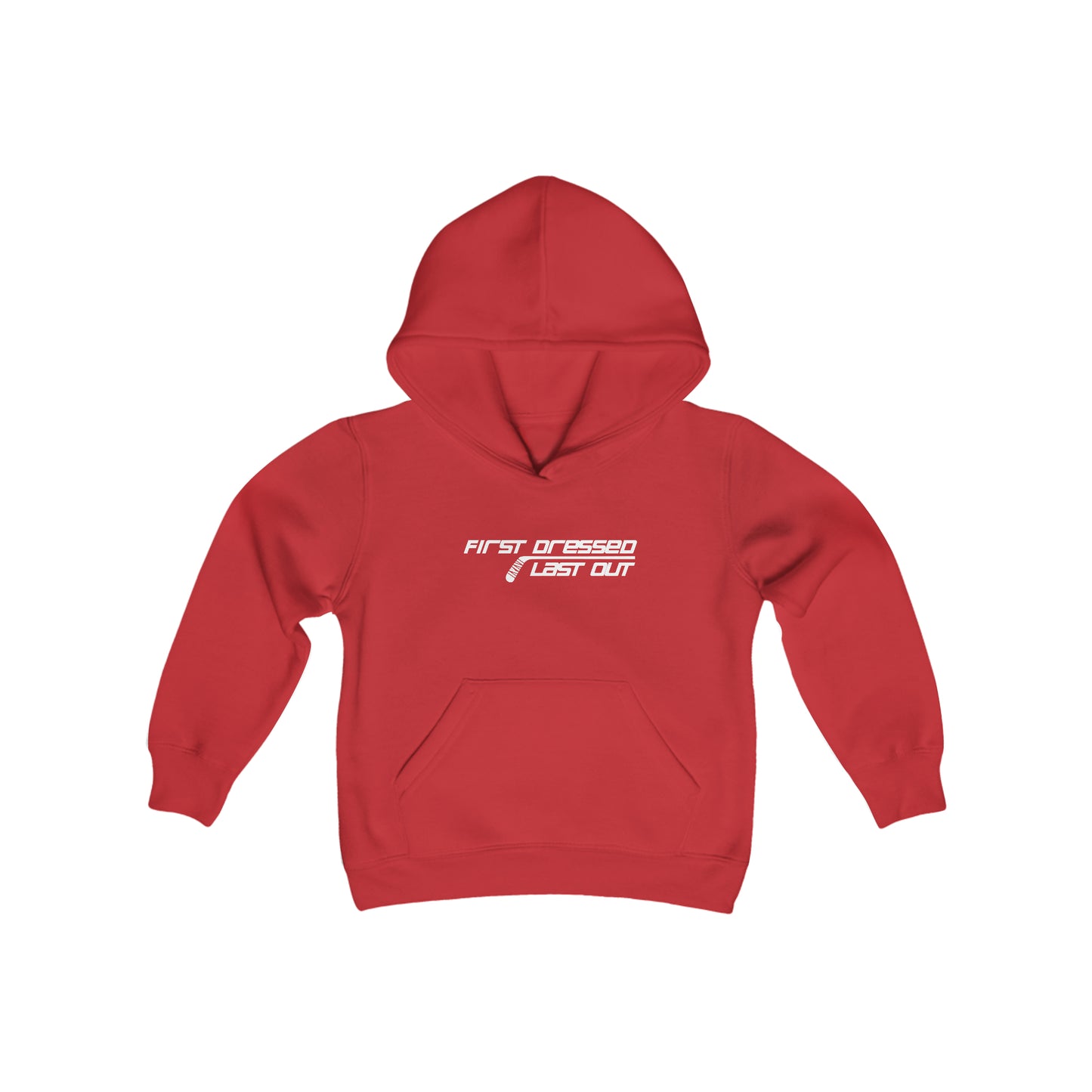 First Dressed. Last Out. Kids' Hoodie