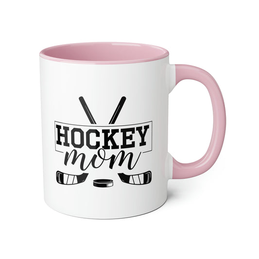 Tasse de maman de hockey Face-off (6 couleurs), 11oz