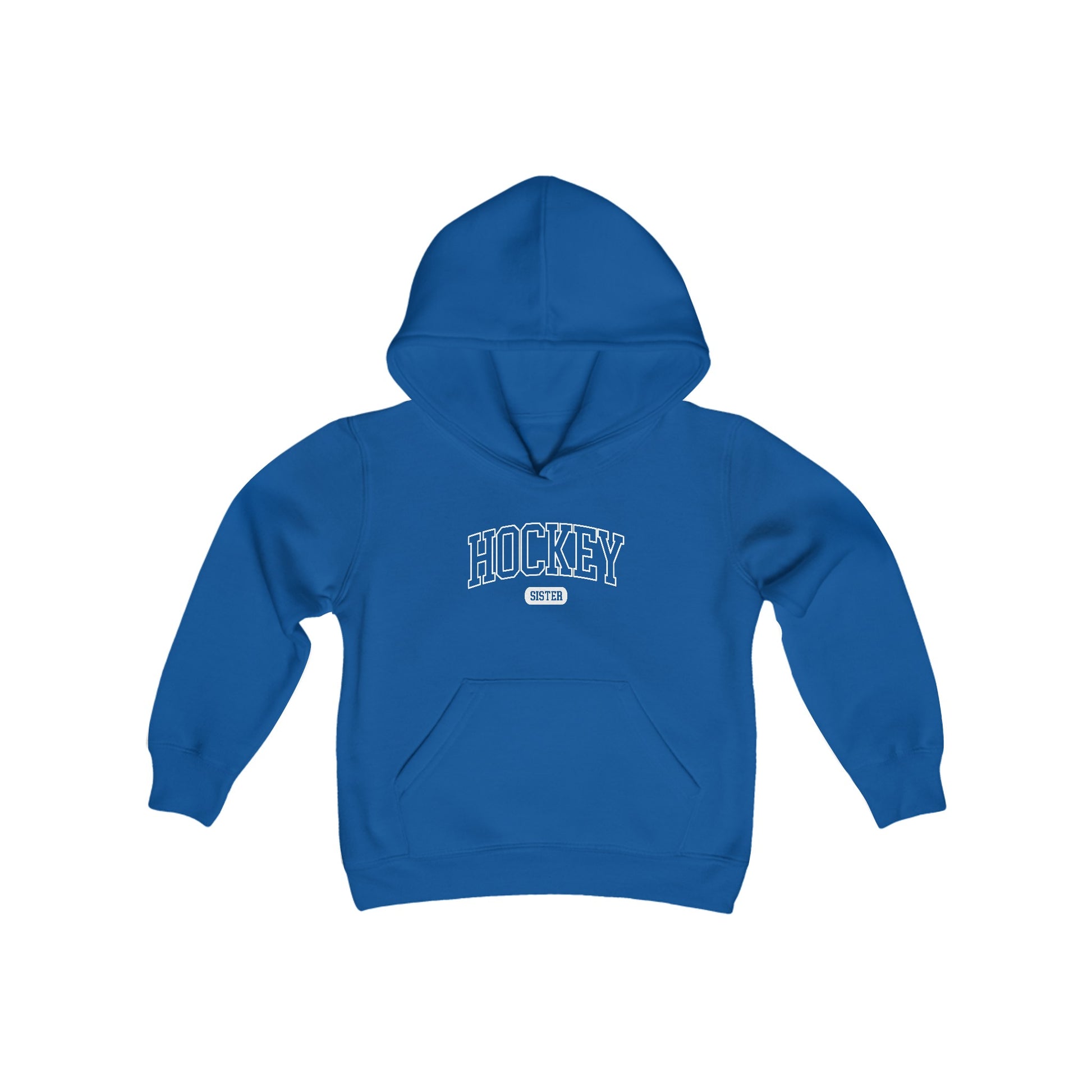 Pullover Hoodie Blue Sisters Hoodie Hockey Sister Kids' Hoodie