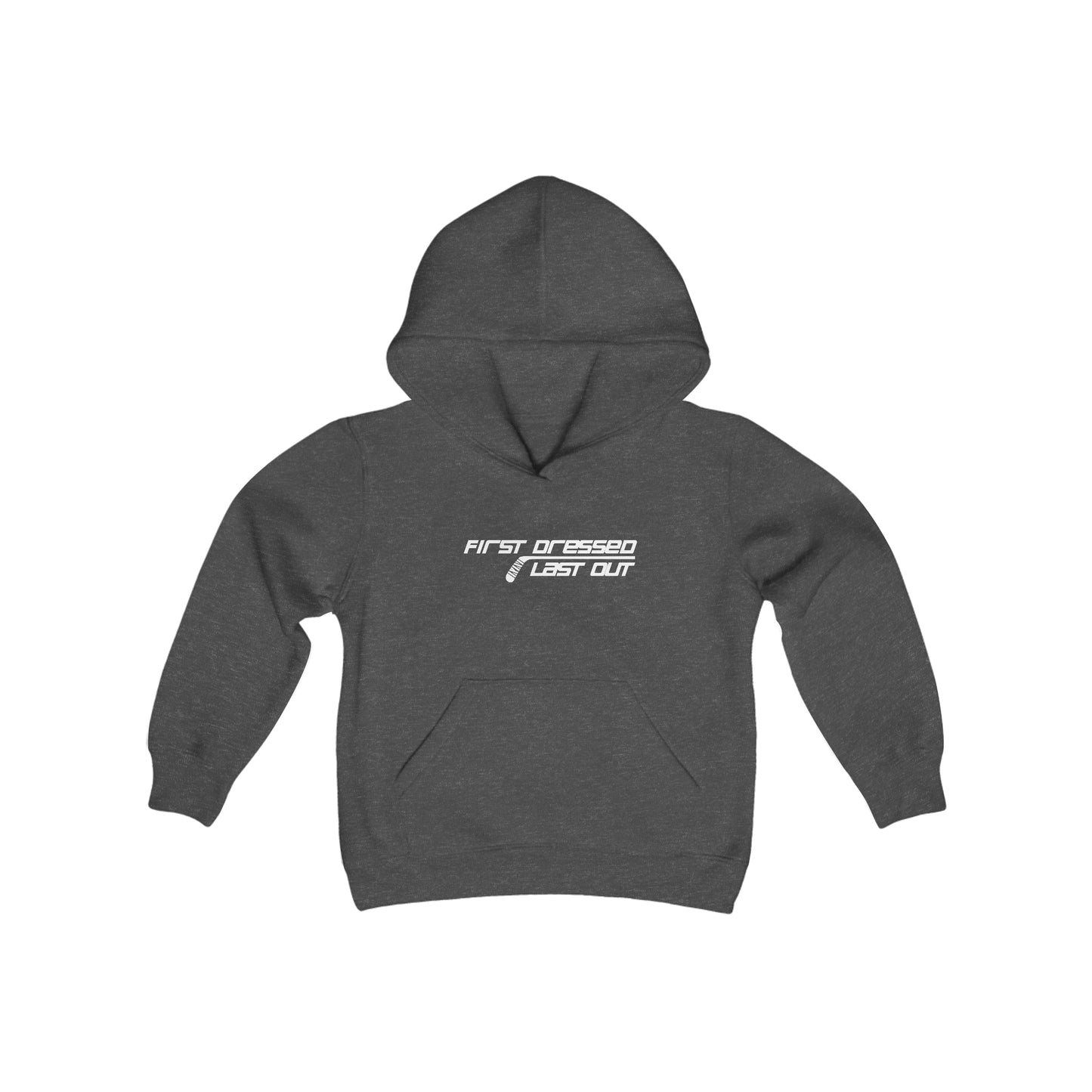 First Dressed. Last Out. Kids' Hoodie